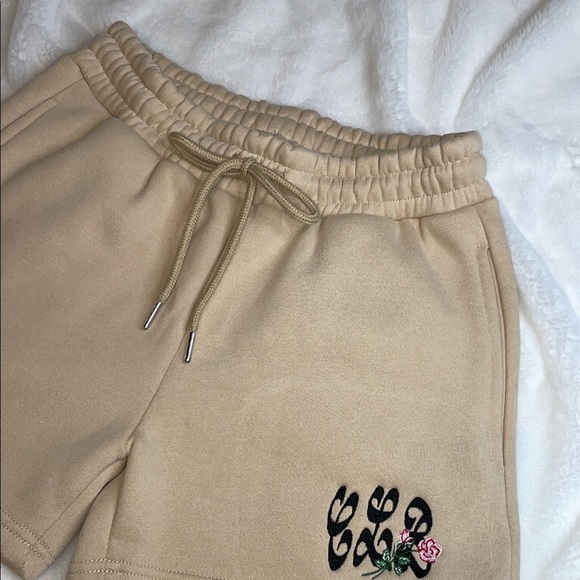CLB Custom Embroidered Tan Fleece Shorts - Picture 2 of 2
